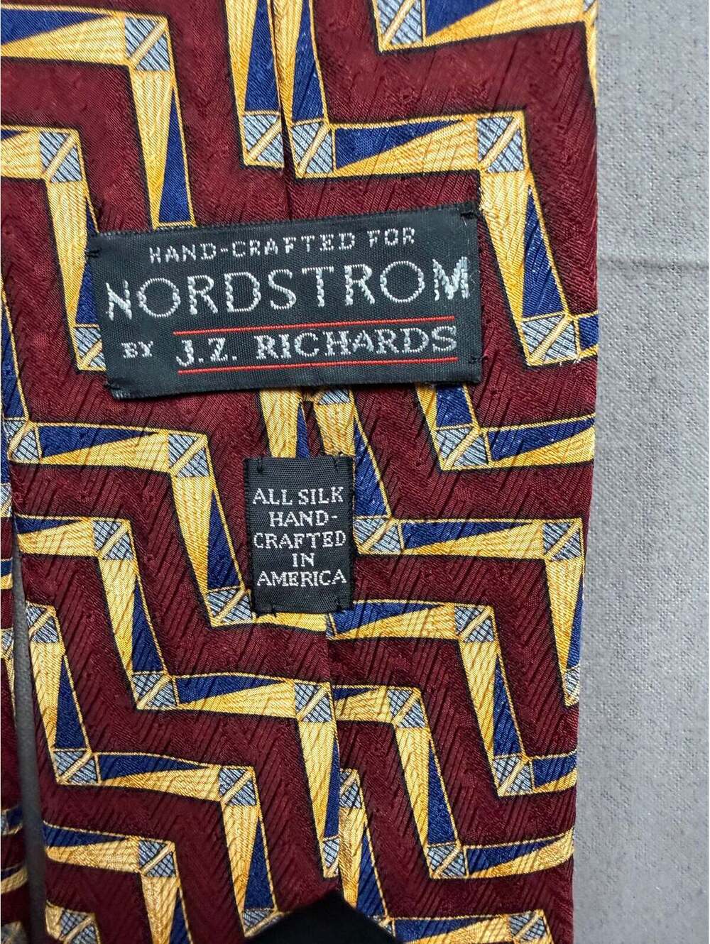 Vintage 1990 J.Z. Richards for Nordstrom Geometria Silk Tie – Made in USA